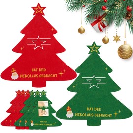 BOFUNX Pack of 6 Christmas Money Gift Packaging Santa Claus Gift Christmas Gifts Packaging Christmas Gift Ideas for Children Family Friend Colleague