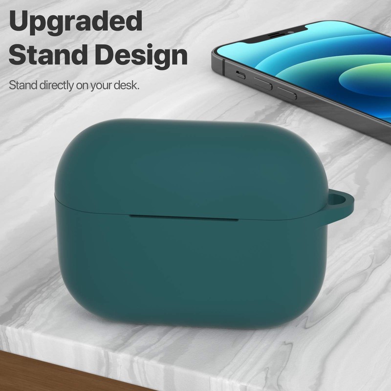 ATUAT Compatible with AirPods Pro Case, Protective Silicone Cover Compatible