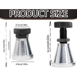 2/4 PCS Adjustable Screw Jack Post Machinist Jack Screw Stand Size Range 2.63"-3.93" Jack Stands with 5 Tons Capacity for Large Milling Drilling Machines Leveling Work Die Processing (2 PCS)