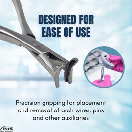 Dental Hammerhead Pliers Serrated NITI Cinch Tie Back Orthodontic Wire Bending Forming Professional Dentist Tool Made of Stainless Steel