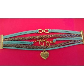 Unbranded Infinity Multi layer Sister Wrap Bracelet Sisters Always Friends Forever  Leaf