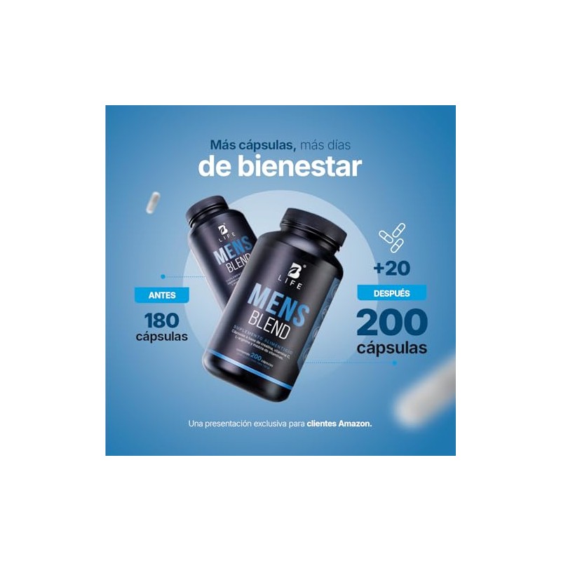 Life Multivitamínico Hombre 200 Cápsulas 650 Por Porción Creatina Monohidratada