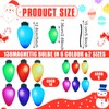 Outus 190 Pcs Christmas Car Refrigerator Decoration Magnets Bulk Reflective