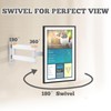 WIYETY TV Monitor Wall Mount Swivelling: TV Wall Mount for