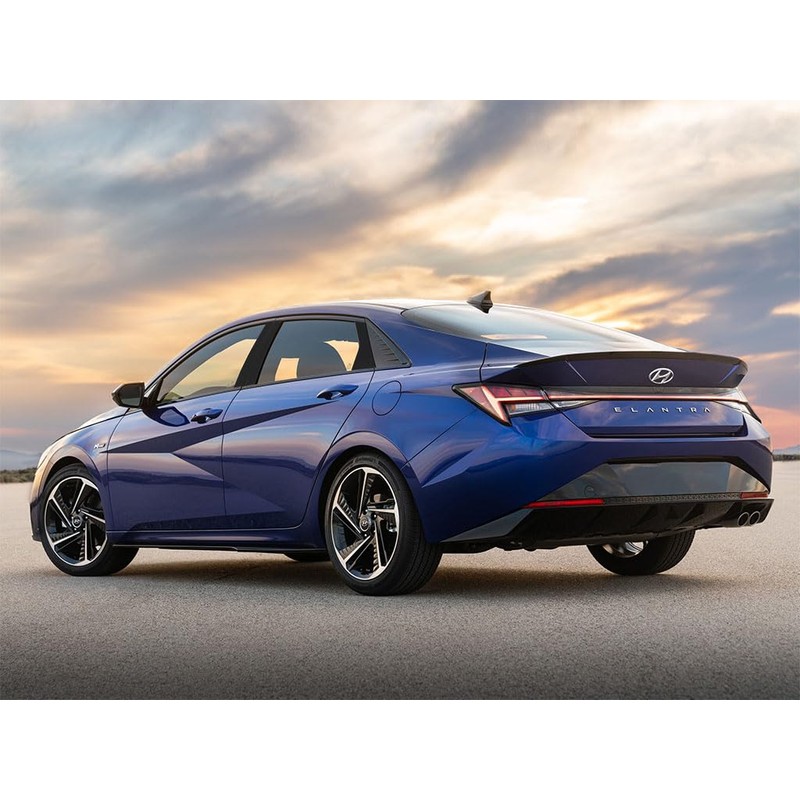 Rvinyl Pillar Post Window Trim Compatible with Hyundai Elantra 2021-2024