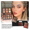 Paleta De Maquillaje De 40 Colores Brillo De Labios, Rubor