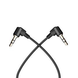Aux Audio Cable, L Shape Stereo Mini Plug, 3.5mm 3 Pole Male to Male Earphone Jack Heavy Duty for Speakers, Home Stereo PC and More 1.5M