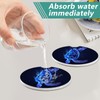 2 Pack Car Cup Holder Coasters - Shiny Sea Turtle
