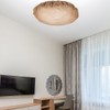Veemoon Fabric Lampshade Diffuser, Round Drum Lamp Shades Diffuser Pendants