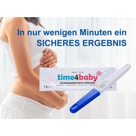 5 x Time4Baby Mittelstrahl Schwangerschaftstest I Frühschwangerschaftstest I Schwangerschaftstest Frühtest I 6 Tage vor dem Ausbleiben der Periode testen