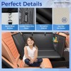 HOB4U Back Seat Extender for Dogs, Hard Bottom Dog Car