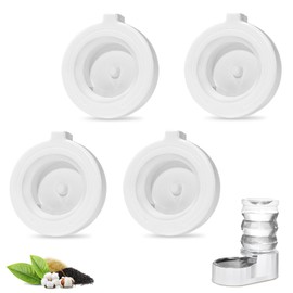 4 Pack Replacement Filters for 3L/3.6L/4.6L/6L/8L Gravity Pet Water Dispenser, Dog Water Filter Replacement, Triple Filtration Pet Fountain Filter, Water Feeder Filter for Cat and Dog