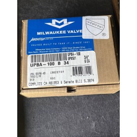 Milwaukee Valve (BOX 6) 3/4" FNPT Lead-Free Bronze Full-Port Ball Valves 600 WOG, 150 WSP, USA