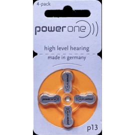 Power One Size 13 Hearing Aid Battery (40 Batteries) EXP 2018 - Contain Mercury