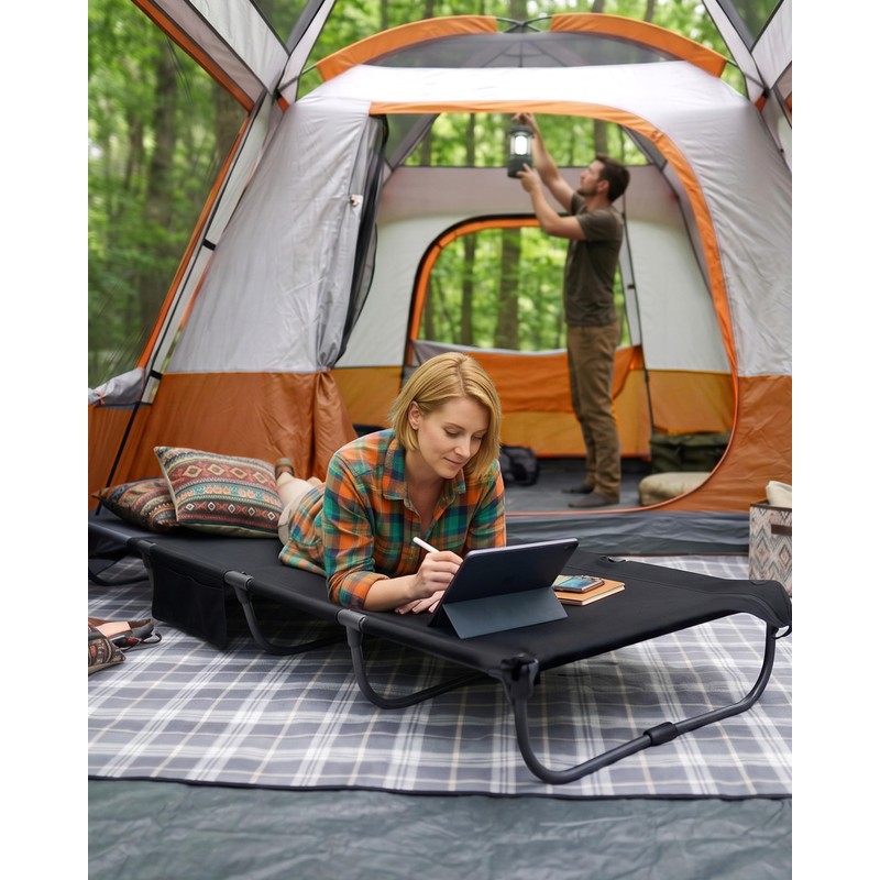 Portal 20-Second Setup Camping Cot, Ultra-Light 7.1 lbs Integrated Travel