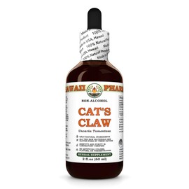 Hawaii Pharm Cat's Claw Alcohol-Free Extract, Glycerite for Joint Comfort, Immune Support, Promotes Cellular Vitality, Eases Digestion, Helps Maintain Blood Pressure Balance - 2 fl.oz