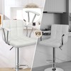 ERGOSEAT Bar Stools Set of 2,Armrest Adjustable Swivel Barstools with