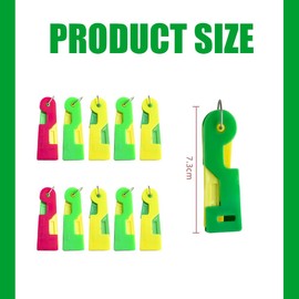 Colourful Automatic Sewing Needle Device Threader,DIY Needle Threader,Needle Threaders for Hand Sewing,Plastic Sewing Machine Needle Threader,for Hand Sewing, Yarn, Embroidery and Cross Stitch (5)
