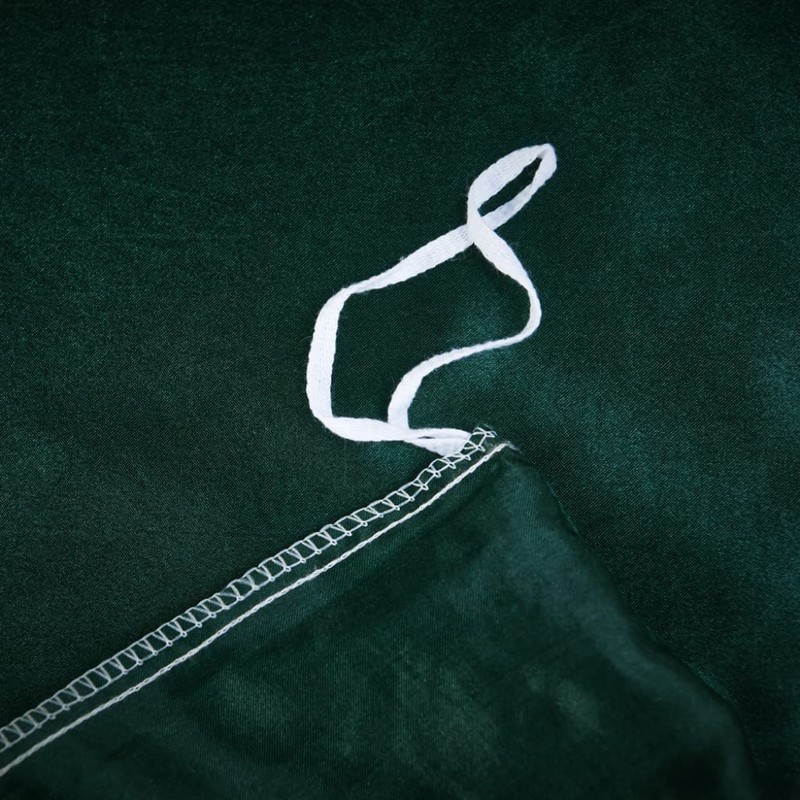 Silk Like Satin Bedding Set Queen Luxury Emerald Green Silky