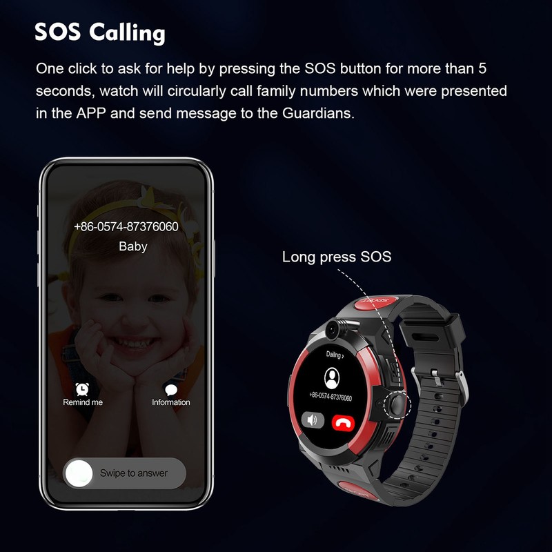 LT32 Kids Smart Watch Voice Video Call LBS Location Camera