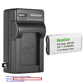 Kastar Battery Wall Charger for Nikon CR-V3 CoolPix 600 CoolPix 700 CoolPix 800 - 1 Charger + 2 Batteries