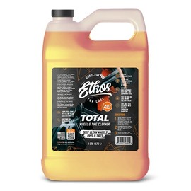 Ethos Handcrafted Car Care Total Wheel & Tire Cleaner - Professional All-In-One Solution for Sparkling Wheels & Tires | Dissolves Brake Dust, Dirt, and Grime | Safe for All Factory Finishes