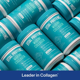 Vital Proteins Marine Collagen Peptides Powder Supplement for Skin Hair Nail Joint - Hydrolyzed Collagen - 12g per Serving - 14.5oz Canister