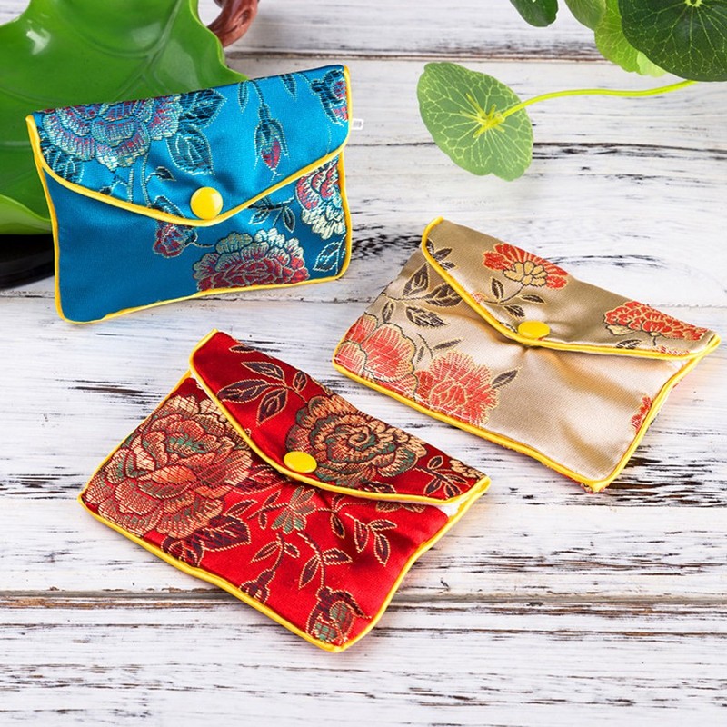 MorTime Jewellery Jewelry Silk Purse Pouch Gift Bags, Multiple Colors,