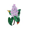 Lilac Flower Brooches Pin For Women Purple Clove Flower Enamel