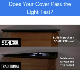 SEAL360 Magnetic Floor Vent Covers (3-Pack), Pocket for Complete Seal, 5.5" X 12" (Brown Vent Replica) for Floor Air Vents and Registers, Vent Not Included, Not for Wall or Ceiling Vents