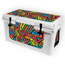 MightySkins (Cooler Not Included) Skin Compatible with RTIC 45 Cooler (2017 Model) - Hyper | Protective, Durable, and Unique Vinyl Decal wrap Cover | Easy to Apply | Made in The USA