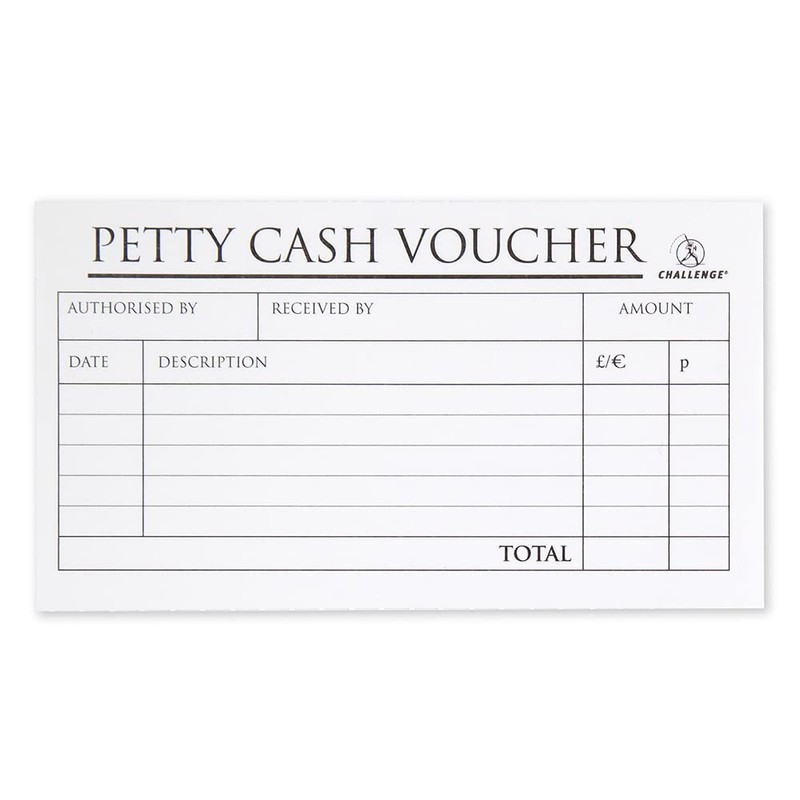 Challenge Duplicate Petty Cash Book, Carbonless, 200 Pages, 1 pack