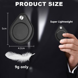 AXFEE Airtag Holder Pack of 2, Anti-Lost Device Locator Paste Waterproof Protective Case Water Drop Style