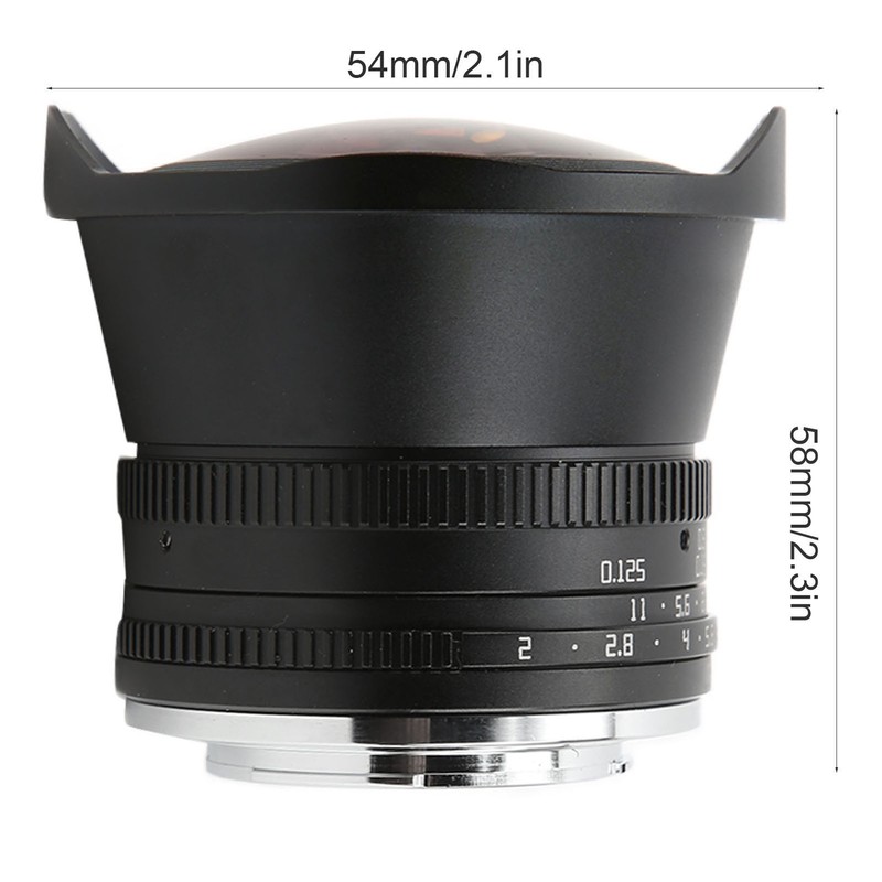 TTArtisan 7.5mm F2 APSC Fisheye Lens for Fuji XT4 FX