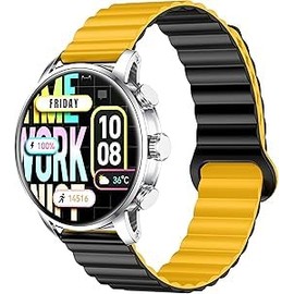 Kieslect  Kr2 Smartwatch 1.43 Amoled Mas De 100 Modos Deportivos con Llamadas Bluetooth IP68 (Plateado)                                               