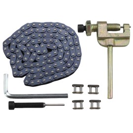 HAUERTZX T8F Drive Chain 116 Links with Chain Breaker Compatible for 2 Stroke 43cc 47cc 49cc Chopper Mini Bikes 4 Wheeler ATV Quad