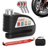 OPSOOPI Motorcycle Lock, Disc Brake Lock with 130DB Alarm, Heavy