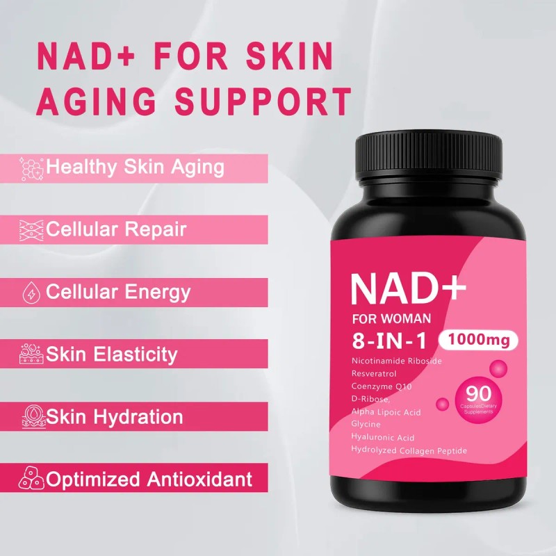 Nad Mujeres 8-en-1 Con Resveratrol Y Coq10 90 Cpsulas