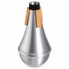 Aluminum Trumpet Straight Mute for Music Practice – Portable Silver