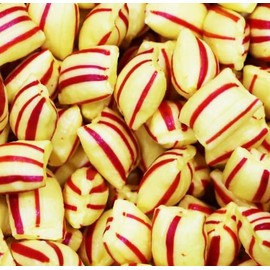 SweetGourmet Striped Butter Mints - Cinnamon Flavor Candies, Red and Yellow, Bulk Pack | 2 Pounds