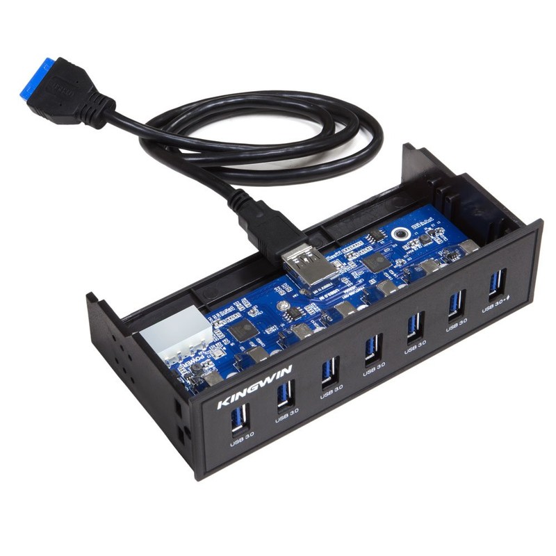 KingWin KW525-7U3C 7 USB 3.0 Port, Include One 2.1A Charging