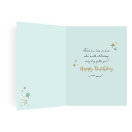 Piccadilly Greetings Modern Birthday Card Son In Law - 8 x 6 inches
