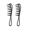 JZK 2x Extra wide tooth comb for wavy/curly hair, texture