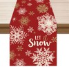 XCHI Red Let it Snow Snowflake Winter Christmas Xmas Table