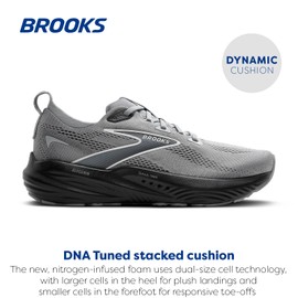 Brooks Men’s Glycerin 22 Neutral Running Shoe - Primer Gray/Ebony/Bluewash - 13 Wide