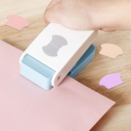 Easy to Use Tab Paper Punch, Compact Tab Craft Punch Portable Tab Paper Cutter Punch Loose Leaf Separator Label for Classification File Durable Craft Punch for DIY Projects Scrapbooking