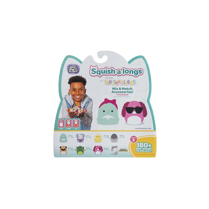 Squish-a-Longs Paquete de 8 (Estilo 1 - W2) - (8)