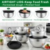 WEPSEN Mixing Bowls Set, 27PCS Stainless Steel Mixing Bowl with