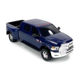 Big Country Toys Realista Ram 3500 Mega Cab Dually Truck Toy & Trailer Hitch, Escala 1:20 Juguetes de granja para niños de 3 años
