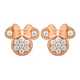 Minnie Mouse Stone Set Rose Gold Earrings E904431PZWL.PH
